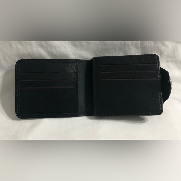 Men’s Wallet Vintage Genuine Leather one hundred dollars graphic black. - Picture 6 of 6